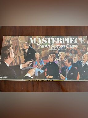 Masterpiece The Art Auction Game by Parker Brothers - Green Box